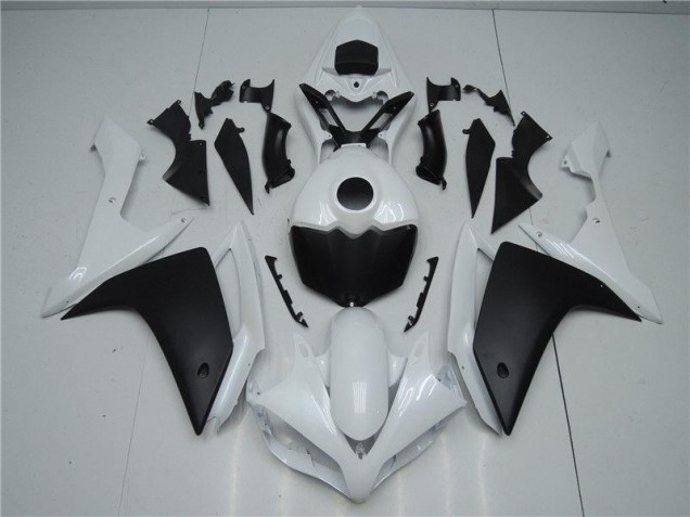 Blanco Negro Carenado Moto Yamaha R1 2007-2008 Blanco Negro Carenado Moto Yamaha R1 2007-2008