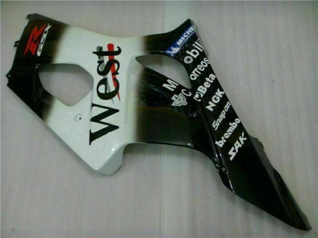 Blanco Negro Carrocería Motocicletas Suzuki GSXR 1000 K3 2003-2004 Blanco Negro Carrocería Motocicletas Suzuki GSXR 1000 K3 2003-2004