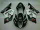 Blanco Negro Carrocería Motocicletas Suzuki GSXR 1000 K3 2003-2004 Blanco Negro Carrocería Motocicletas Suzuki GSXR 1000 K3 2003-2004