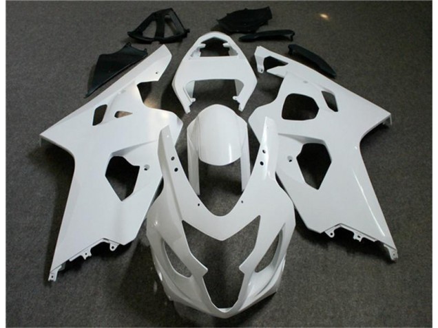 Blanco Negro Inyección Kit Carenado Moto Suzuki GSXR 600 / 750 K4 2004-2005 Blanco Negro Inyección Kit Carenado Moto Suzuki GSXR 600 / 750 K4 2004-2005