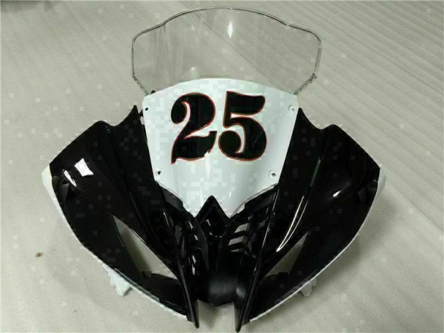 Blanco Negro Inyección Kit Carenado Moto Yamaha R6 2008-2016 Blanco Negro Inyección Kit Carenado Moto Yamaha R6 2008-2016