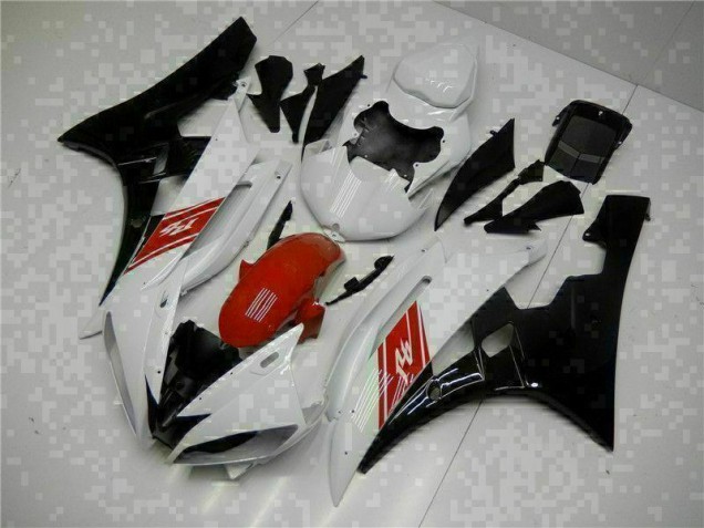 Blanco Negro Kit Carenado ABS Completo Yamaha R6 2006-2007 Blanco Negro Kit Carenado ABS Completo Yamaha R6 2006-2007