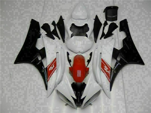 Blanco Negro Kit Carenado ABS Completo Yamaha R6 2006-2007 Blanco Negro Kit Carenado ABS Completo Yamaha R6 2006-2007