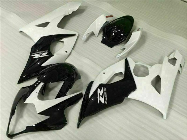 Blanco Negro Kits Completo Carenado Moto ABS Suzuki GSXR 1000 K5 2005-2006 Blanco Negro Kits Completo Carenado Moto ABS Suzuki GSXR 1000 K5 2005-2006
