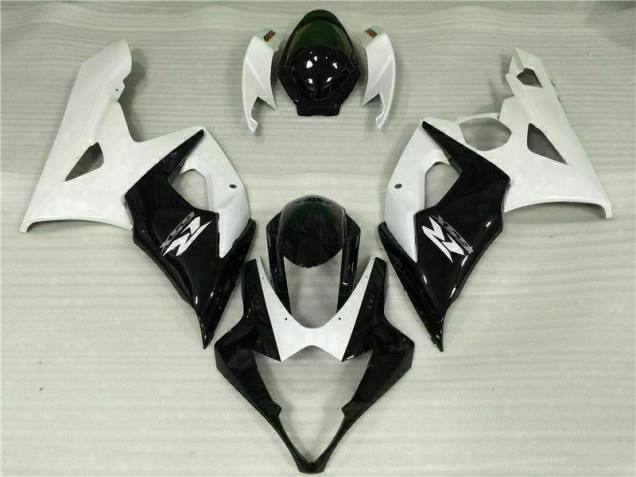 Blanco Negro Kits Completo Carenado Moto ABS Suzuki GSXR 1000 K5 2005-2006 Blanco Negro Kits Completo Carenado Moto ABS Suzuki GSXR 1000 K5 2005-2006
