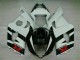Blanco Negro Moto Plástica Suzuki GSXR 1000 K3 2003-2004 Blanco Negro Moto Plástica Suzuki GSXR 1000 K3 2003-2004