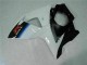 Blanco Negro Moto Plástica Suzuki GSXR 1000 K9 2009-2016 Blanco Negro Moto Plástica Suzuki GSXR 1000 K9 2009-2016