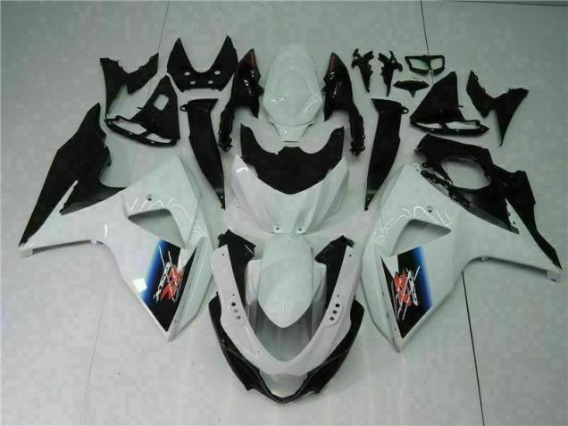 Blanco Negro Moto Plástica Suzuki GSXR 1000 K9 2009-2016 Blanco Negro Moto Plástica Suzuki GSXR 1000 K9 2009-2016