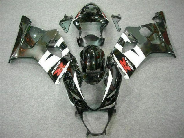 Blanco Negro Moto Plástico Suzuki GSXR 1000 K3 2003-2004 Blanco Negro Moto Plástico Suzuki GSXR 1000 K3 2003-2004