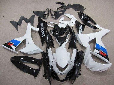 Blanco Negro Moto Plástico Suzuki GSXR 1000 K9 2009-2016