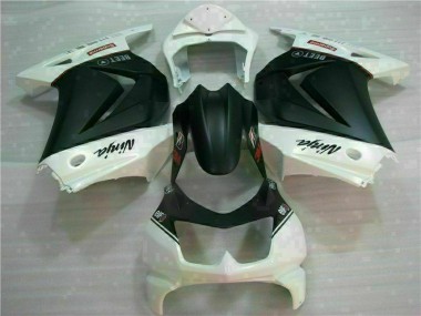 Blanco Negro Ninja 3M Carenado Moto Kawasaki EX250 2008-2012