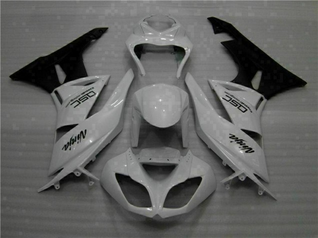 Blanco Negro Ninja Carenado Moto Kawasaki ZX6R 2009-2012 Blanco Negro Ninja Carenado Moto Kawasaki ZX6R 2009-2012