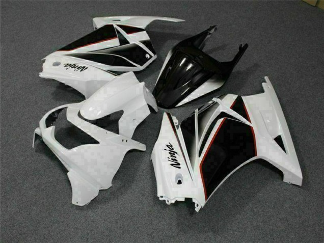 Blanco Negro Ninja Carenados Moto Kawasaki EX250 2008-2012 Blanco Negro Ninja Carenados Moto Kawasaki EX250 2008-2012