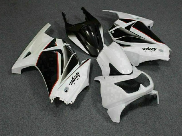 Blanco Negro Ninja Carenados Moto Kawasaki EX250 2008-2012 Blanco Negro Ninja Carenados Moto Kawasaki EX250 2008-2012