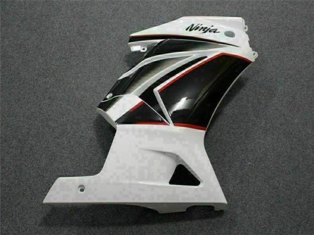 Blanco Negro Ninja Carenados Moto Kawasaki EX250 2008-2012 Blanco Negro Ninja Carenados Moto Kawasaki EX250 2008-2012