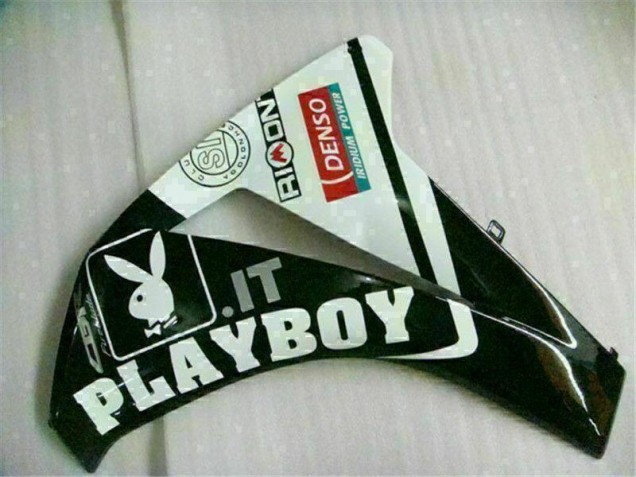 Blanco Negro Playboy ABS Carenado Motocicleta Honda CBR 1000 RR 2008-2011 Blanco Negro Playboy ABS Carenado Motocicleta Honda CBR 1000 RR 2008-2011