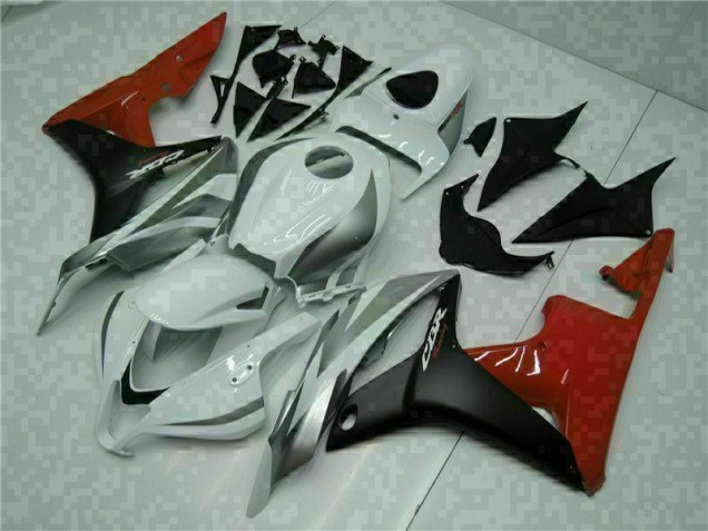 Blanco Negro Rojo ABS Moto Plástico Honda CBR 600 RR 2007-2008 Blanco Negro Rojo ABS Moto Plástico Honda CBR 600 RR 2007-2008