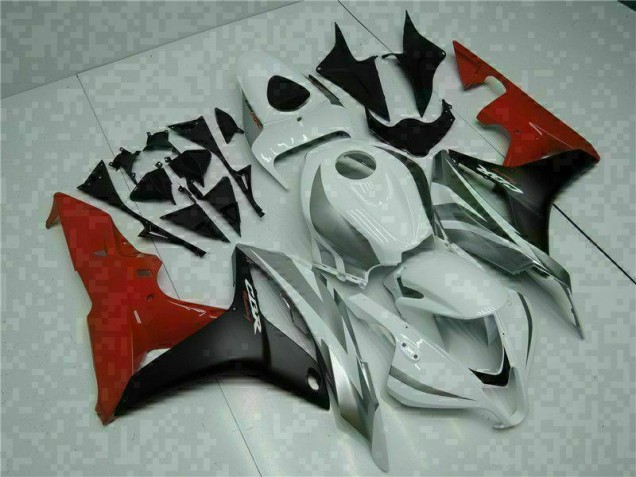 Blanco Negro Rojo ABS Moto Plástico Honda CBR 600 RR 2007-2008 Blanco Negro Rojo ABS Moto Plástico Honda CBR 600 RR 2007-2008