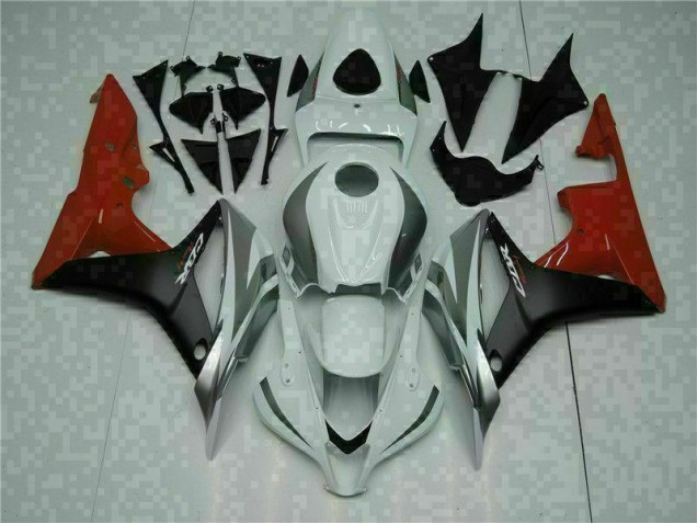 Blanco Negro Rojo ABS Moto Plástico Honda CBR 600 RR 2007-2008 Blanco Negro Rojo ABS Moto Plástico Honda CBR 600 RR 2007-2008