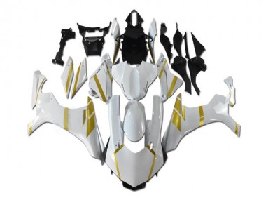 Blanco Oro Carenado Moto Yamaha R1 2015-2019