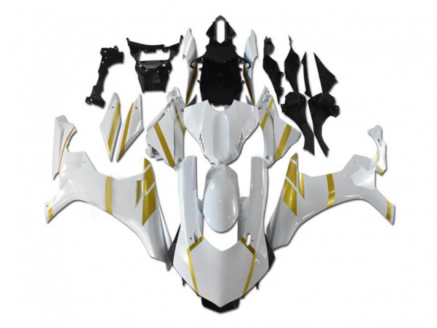Blanco Oro Carenado Moto Yamaha R1 2015-2019 Blanco Oro Carenado Moto Yamaha R1 2015-2019