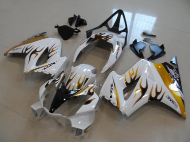 Blanco Oro Negro Llama Carenado Moto Honda VFR 800 2002-2013
