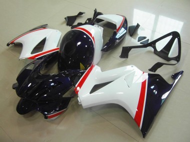 Blanco Oscuro Azul Carenado Moto Honda VFR 800 2002-2013