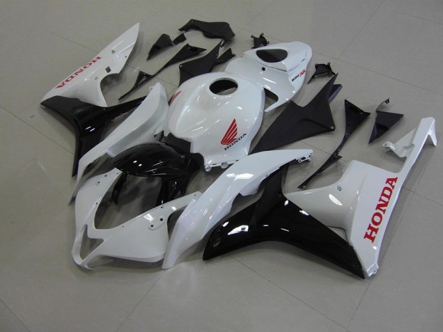 Blanco Perla Negro Carenado Moto Honda CBR 600 RR 2007-2008 Blanco Perla Negro Carenado Moto Honda CBR 600 RR 2007-2008