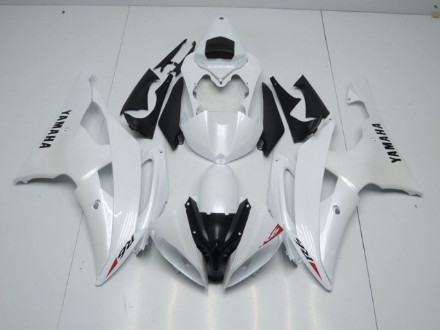 Blanco Perla & Rojo Pegatinas Carenado Moto Yamaha R6 2008-2016 Blanco Perla & Rojo Pegatinas Carenado Moto Yamaha R6 2008-2016