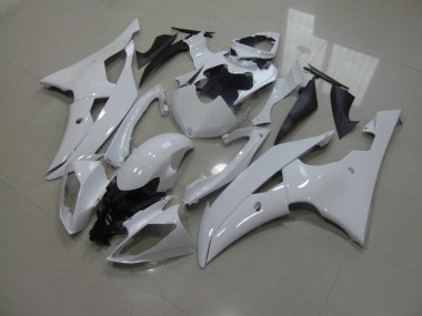 Blanco Perla Sin Calcomanías Carenado Moto Yamaha R6 2008-2016