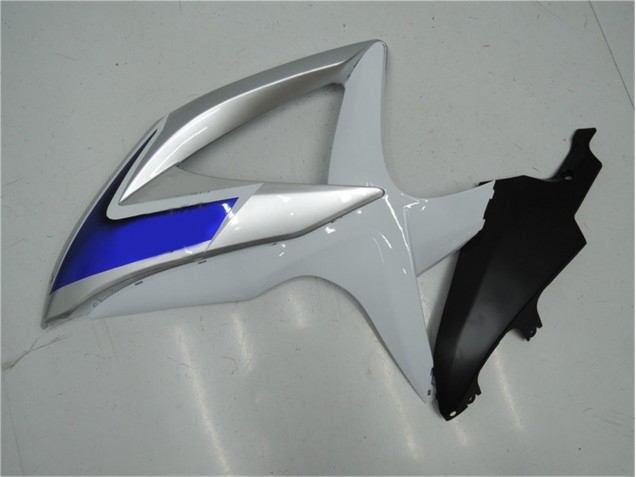 Blanco Plata Azul Carenado Moto Suzuki GSXR 600 / 750 K8 2008-2010 Blanco Plata Azul Carenado Moto Suzuki GSXR 600 / 750 K8 2008-2010