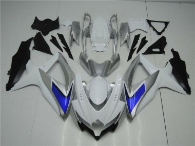 Blanco Plata Azul Carenado Moto Suzuki GSXR 600 / 750 K8 2008-2010