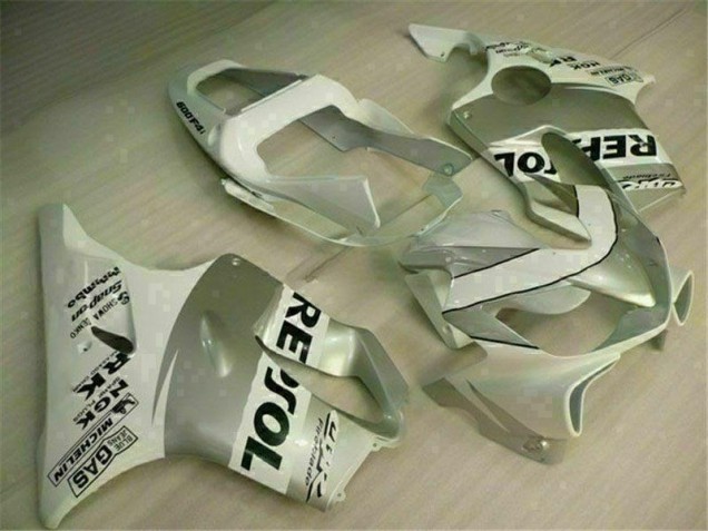 Blanco Plata Carenado Moto Honda CBR 600 F4i 2001-2003 Blanco Plata Carenado Moto Honda CBR 600 F4i 2001-2003
