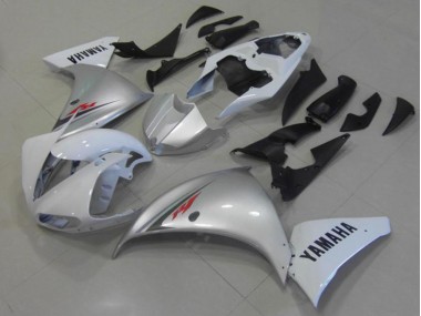 Blanco Plata Carenado Moto Yamaha R1 2012-2014