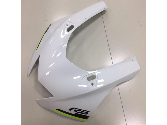 Blanco Plata Carenado Moto Yamaha R6 2017-2023 Blanco Plata Carenado Moto Yamaha R6 2017-2023