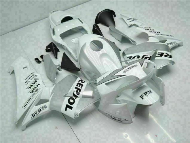Blanco Plata Repsol Carenado Moto Honda CBR 600 RR 2003-2004 Blanco Plata Repsol Carenado Moto Honda CBR 600 RR 2003-2004