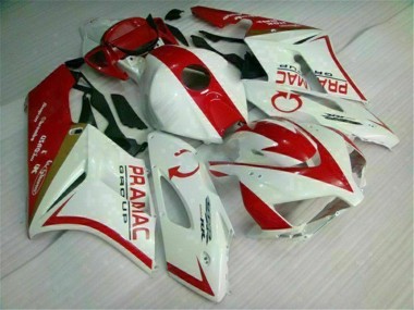 Blanco Rojo ABS Kits Carenado Moto Honda CBR 1000 RR 2004-2005