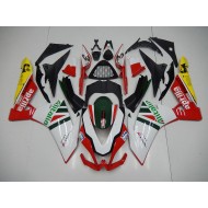 Blanco Rojo Alitalia Carenado Moto Aprilia RSV4 2009-2015