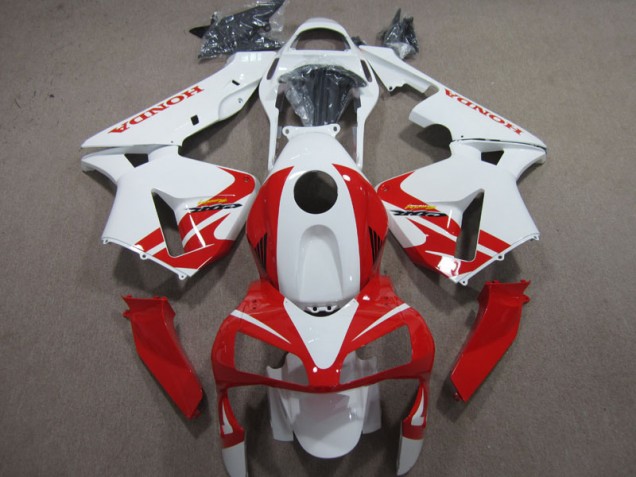 Blanco Rojo Carenado Moto Honda CBR 600 RR 2003-2004 Blanco Rojo Carenado Moto Honda CBR 600 RR 2003-2004
