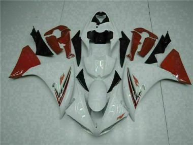 Blanco Rojo Carenado Moto Yamaha R1 2009-2011