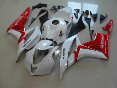 Blanco Rojo Carrera Versión Carenado Moto Honda CBR 600 RR 2007-2008