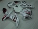 Blanco Rojo Llama Carenado Moto Yamaha R1 2004-2006 Blanco Rojo Llama Carenado Moto Yamaha R1 2004-2006