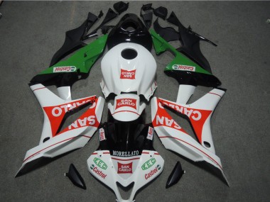 Blanco Rojo MORELLATO San Carlo Carenado Moto Honda CBR 600 RR 2007-2008