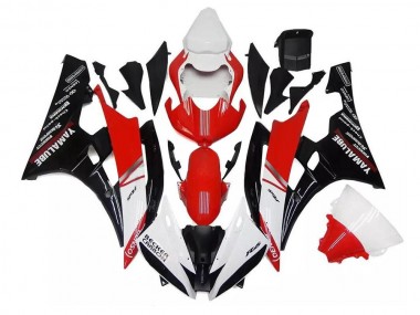 Blanco Rojo Negro Plástica Moto Yamaha R6 2006-2007