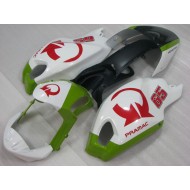 Blanco Rojo PRAMAC 65 Carenado Moto Ducati Monster 696 2008-2012