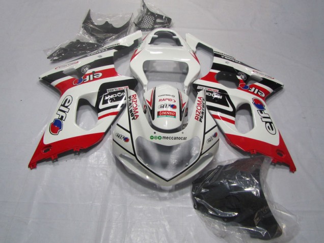 Blanco Rojo Rizoma Playboy Carenado Moto Suzuki GSXR 1000 K1 2000-2002 Blanco Rojo Rizoma Playboy Carenado Moto Suzuki GSXR 1000 K1 2000-2002