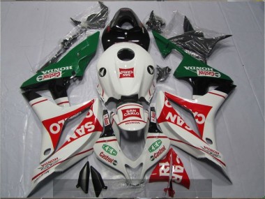 Blanco Rojo Verde San Carlo Castrol Carenado Moto Honda CBR 600 RR 2007-2008
