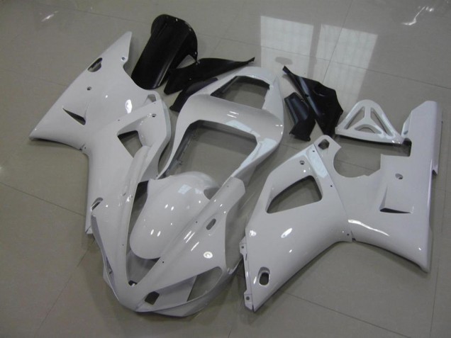 Blanco Sin Calcomanías Carenado Moto Yamaha R1 2000-2001 Blanco Sin Calcomanías Carenado Moto Yamaha R1 2000-2001