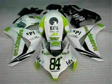 Blanco Verde Hannspree 84 Carenado Moto Honda CBR 1000 RR 2008-2011