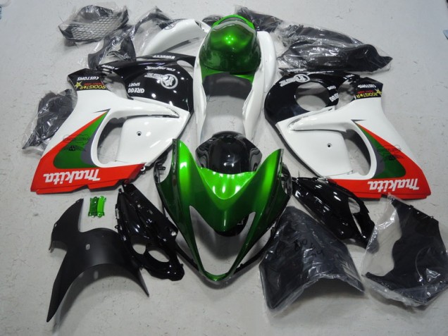Blanco Verde Makita Carenado Moto Suzuki GSXR 1300 Hayabusa 2008-2019 Blanco Verde Makita Carenado Moto Suzuki GSXR 1300 Hayabusa 2008-2019